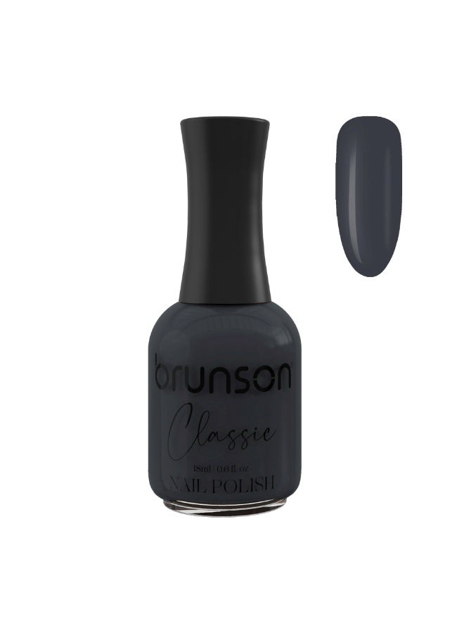 Brunson Classic Nail Polish 18ml Fast Dry Nail Lacquer Nail Harderner Normal Polish Glossy Gel Effect Quick Air Dry Long-Lasting Natural Nail Enamel Salon Quality Manicure Pedicure Regular Polish - Image 2